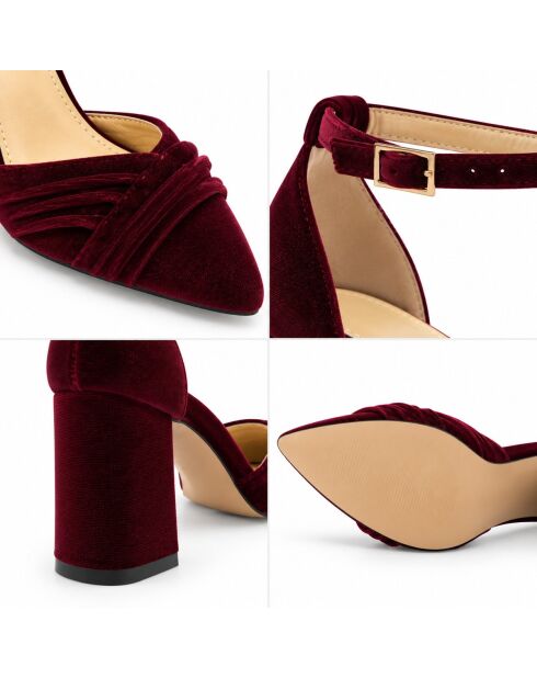 Escarpins en cuir Aranjuezza bordeaux