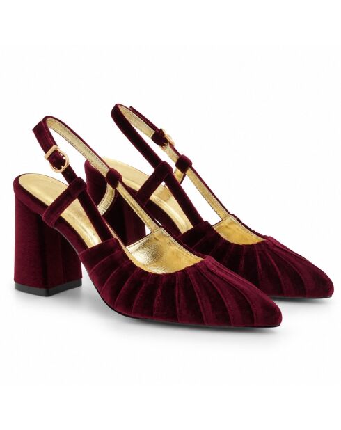 Escarpins en cuir Cascaisna bordeaux