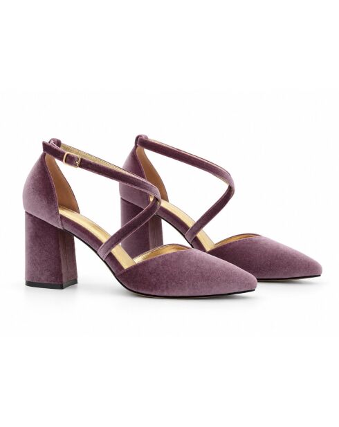 Escarpins en cuir Baeza violets