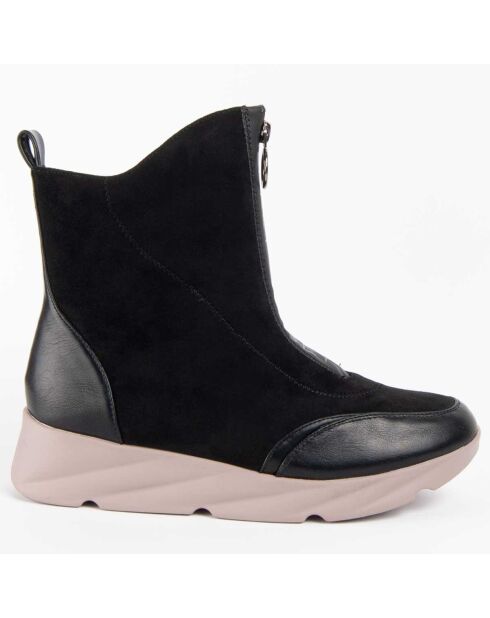 Bottines compensées Calig6 noires