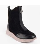 Bottines compensées Calig6 noires