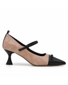 Schwarze Lederpumps Ravenaza
