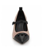 Schwarze Lederpumps Ravenaza