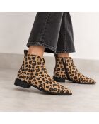 Bottines en cuir Jaenza marron