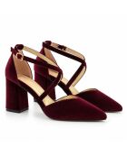 Escarpins en cuir Baeza bordeaux