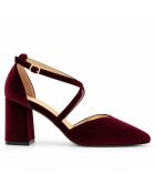 Escarpins en cuir Baeza bordeaux