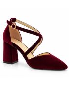 Escarpins en cuir Baeza bordeaux