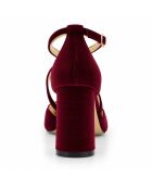 Escarpins en cuir Baeza bordeaux