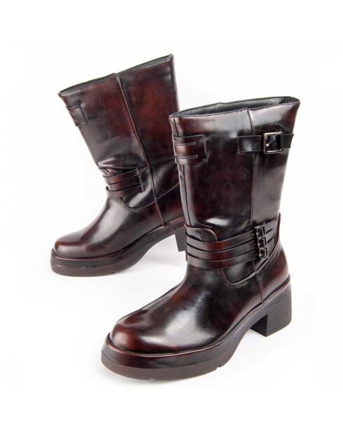 Bottines à talon Motta2 marron