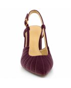 Paarse leren pumps van Cascais
