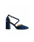 Pumps Baeza in pelle blu