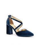 Pumps Baeza in pelle blu