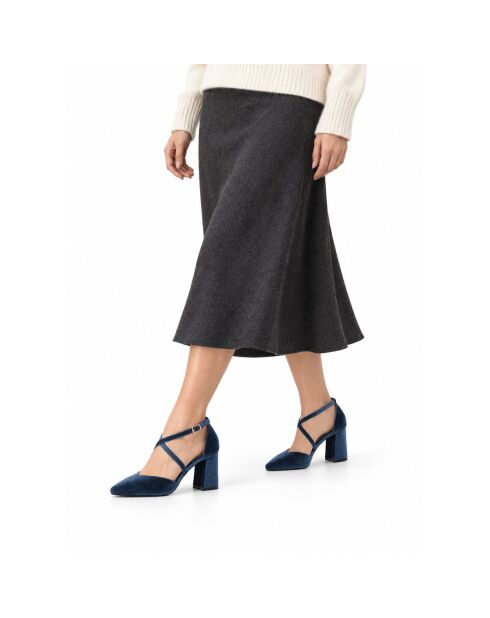 Escarpins en cuir Baeza bleus
