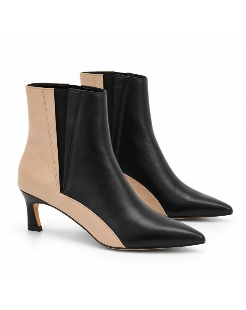Bottines en cuir Jerezna noires