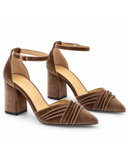 Escarpins en cuir Aranjuezza taupe
