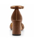 Aranjuezza taupe leren pumps