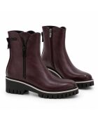 Stivali Farona in pelle bordeaux
