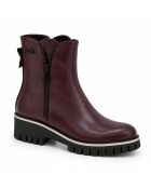 Stivali Farona in pelle bordeaux