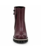 Stivali Farona in pelle bordeaux