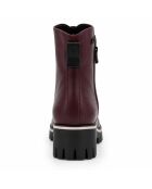Stivali Farona in pelle bordeaux