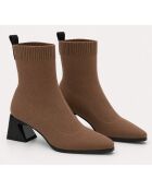 Bottines en cuir Marbellaza taupe