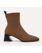 Bottines en cuir Marbellaza taupe