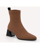 Bottines en cuir Marbellaza taupe