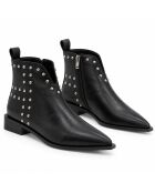 Bottines en cuir Lecceza noires