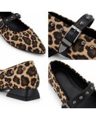 Ballerines en cuir Bristolza taupe