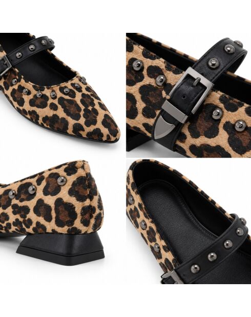 Ballerines en cuir Bristolza taupe