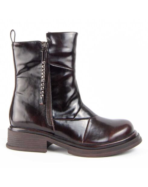 Bottines à talon Motta marron