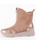 Bottines compensées Calig6 beiges