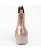 Bottines compensées Calig6 beiges