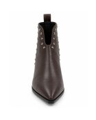 Bottines en cuir Lecceza marron