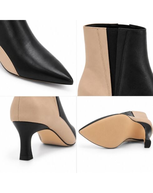 Bottines en cuir Jerezna noires