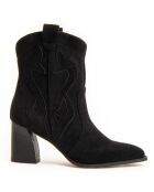 Bottines à talon Cacera noires