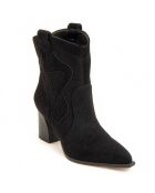 Bottines à talon Cacera noires