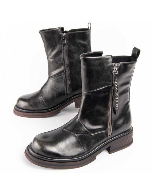 Bottines à talon Motta grises