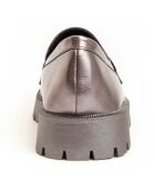 Mocassini Macca3 grigi con plateau