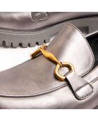 Mocassini Macca3 grigi con plateau