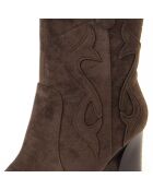 Bottines à talon Cacera vertes