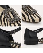 Ballerines en cuir Turinna noires