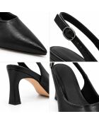 Pumps Santanderza in pelle nera
