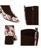 Bottes en cuir Braga noires