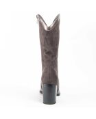 Bottes à talon Tejan8 grises
