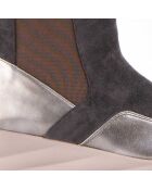 Bottines compensées Calig2 grises