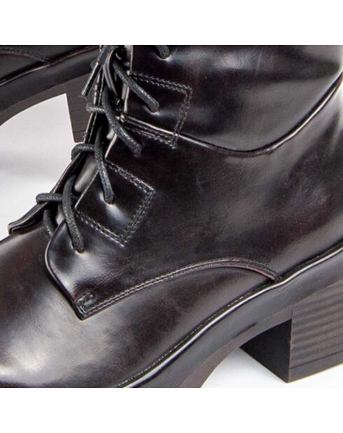 Bottines à talon Rammba marron