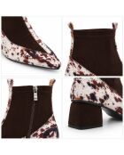 Bottines en cuir Boloniana marron