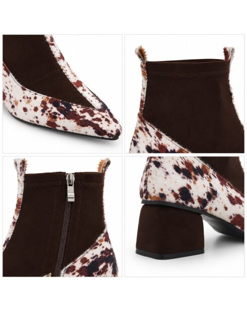 Bottines en cuir Boloniana marron