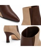 Bottines en cuir Jerezna marron